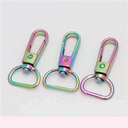 Privjesci za ključeve torbice s okretnom karabinom s ušicom i duginim jastogom